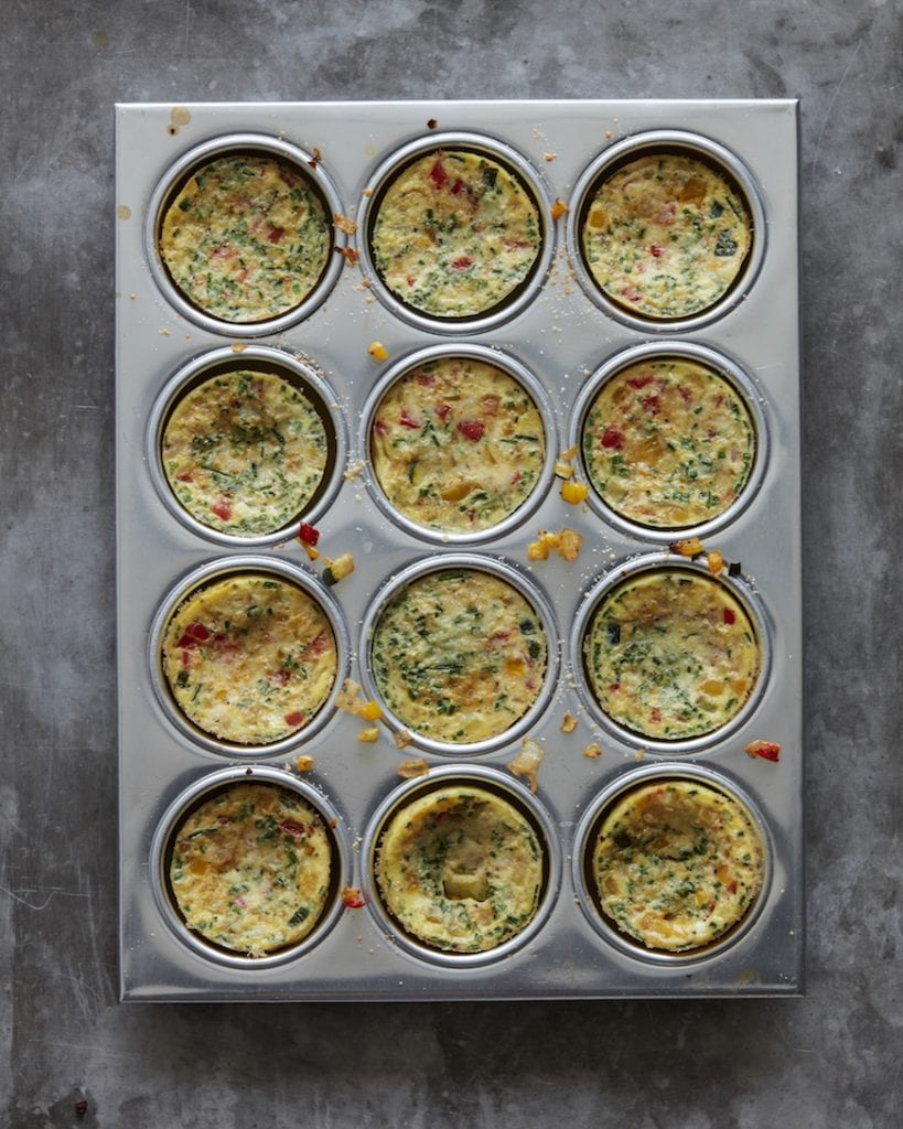 Easy Breakfast Ideas: Vegetable Frittatas from www.whatsgabycooking.com (@whatsgabycookin)