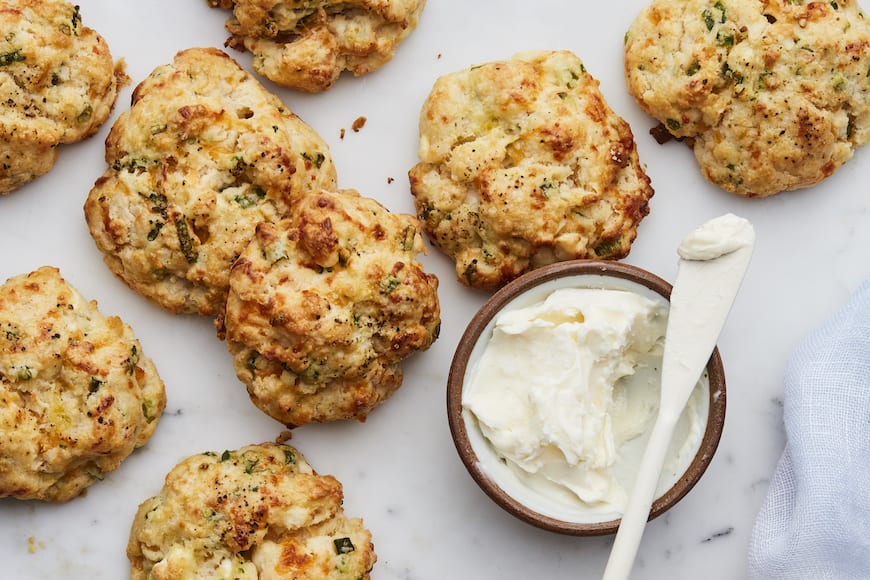 Cheese and Scallion Scones from www.whatsgabycooking.com (@whatsgabycookin)