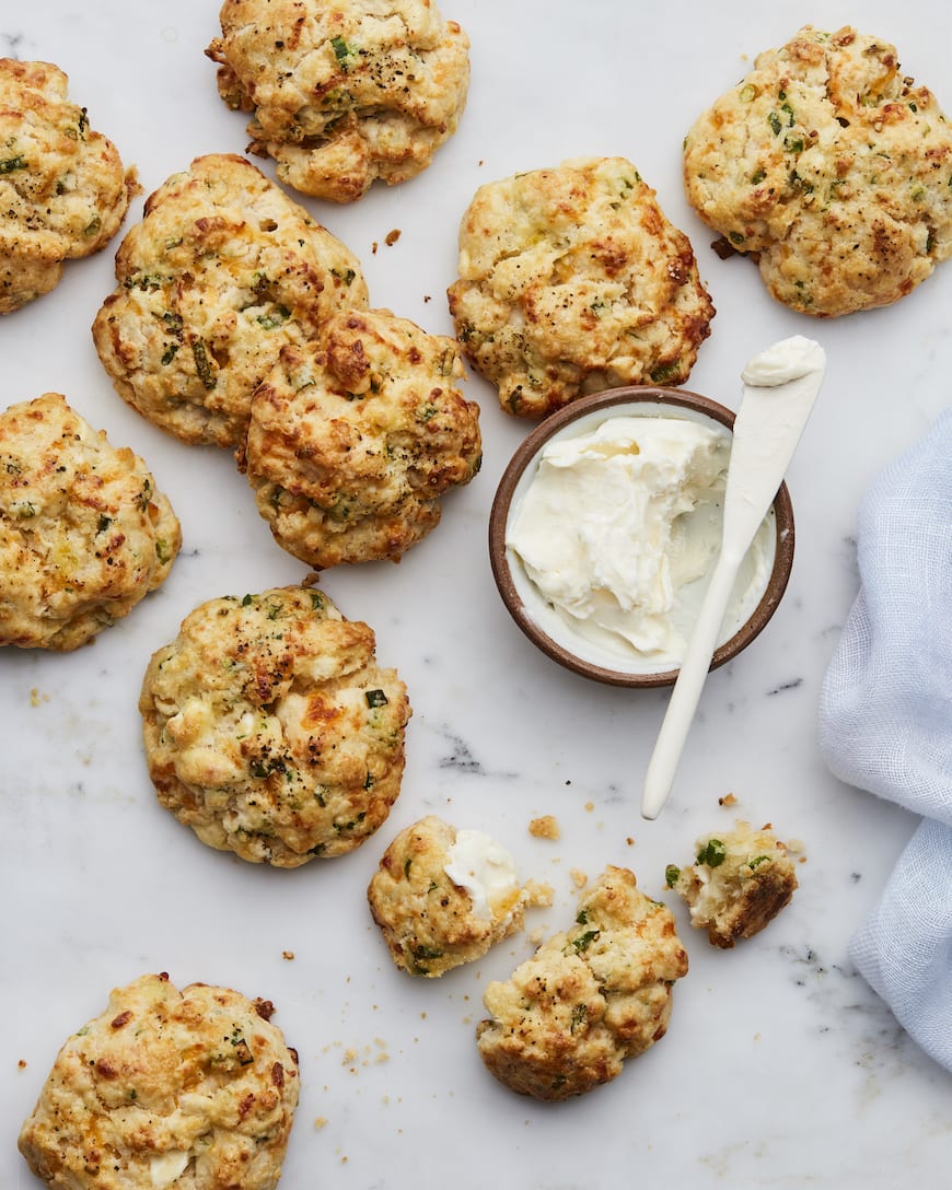 Cheese and Scallion Scones from www.whatsgabycooking.com (@whatsgabycookin)