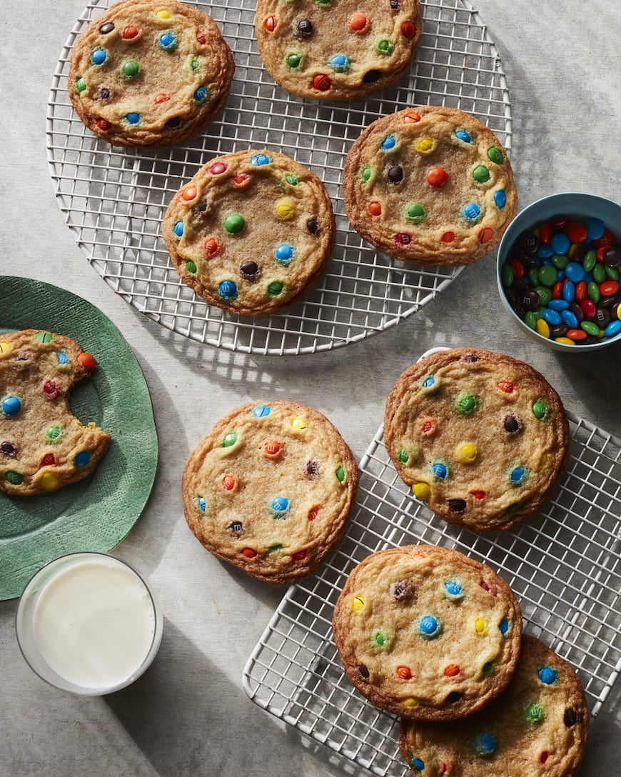 Giant M&M Cookies