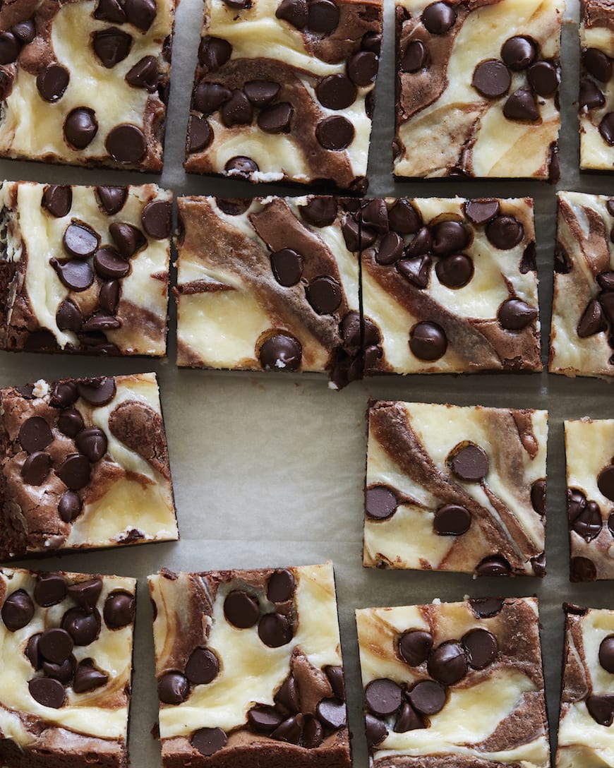 Chocolate Chip Cheesecake Brownies from www.whatsgabycooking.com (@whatsgabycookin)