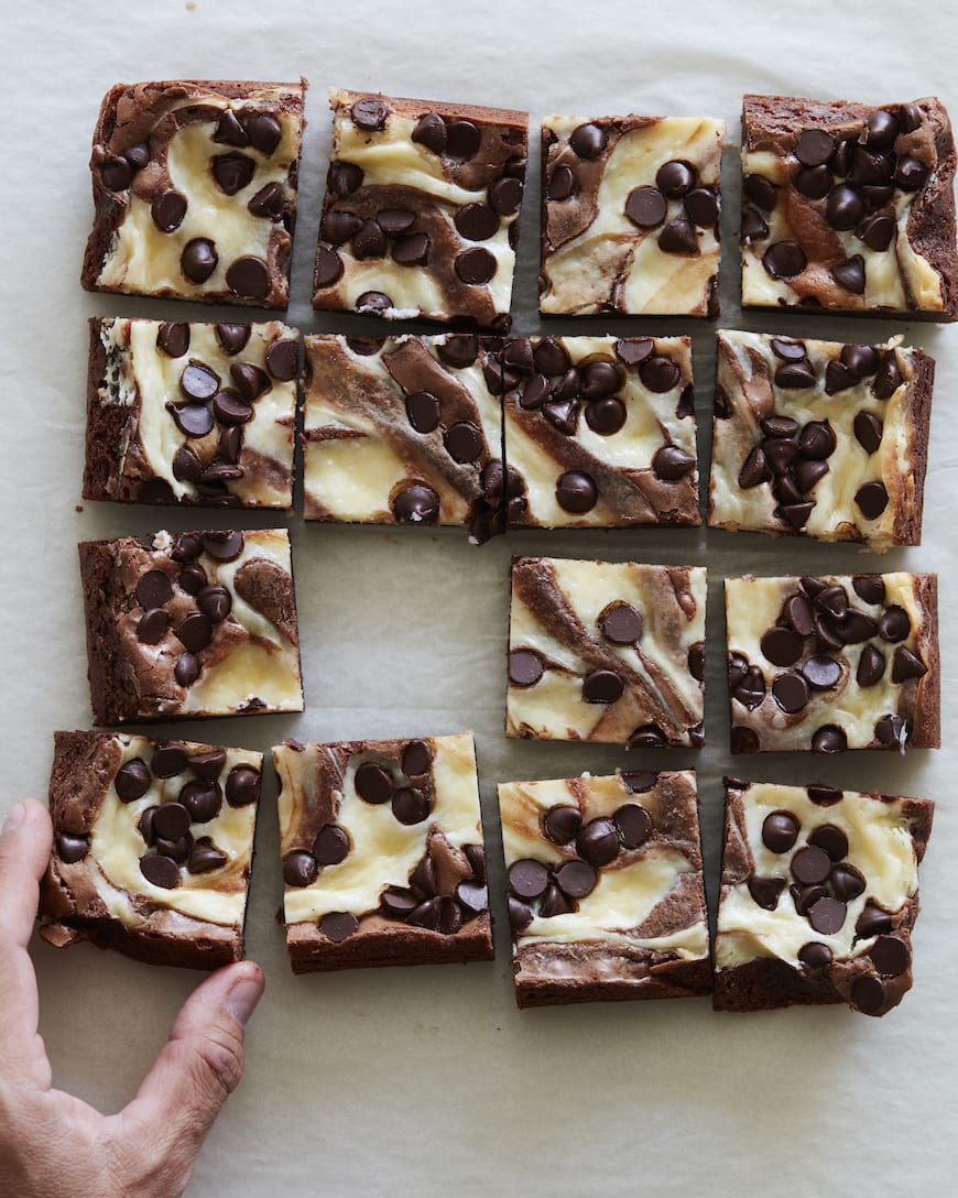 Chocolate Chip Cheesecake Brownies from www.whatsgabycooking.com (@whatsgabycookin)