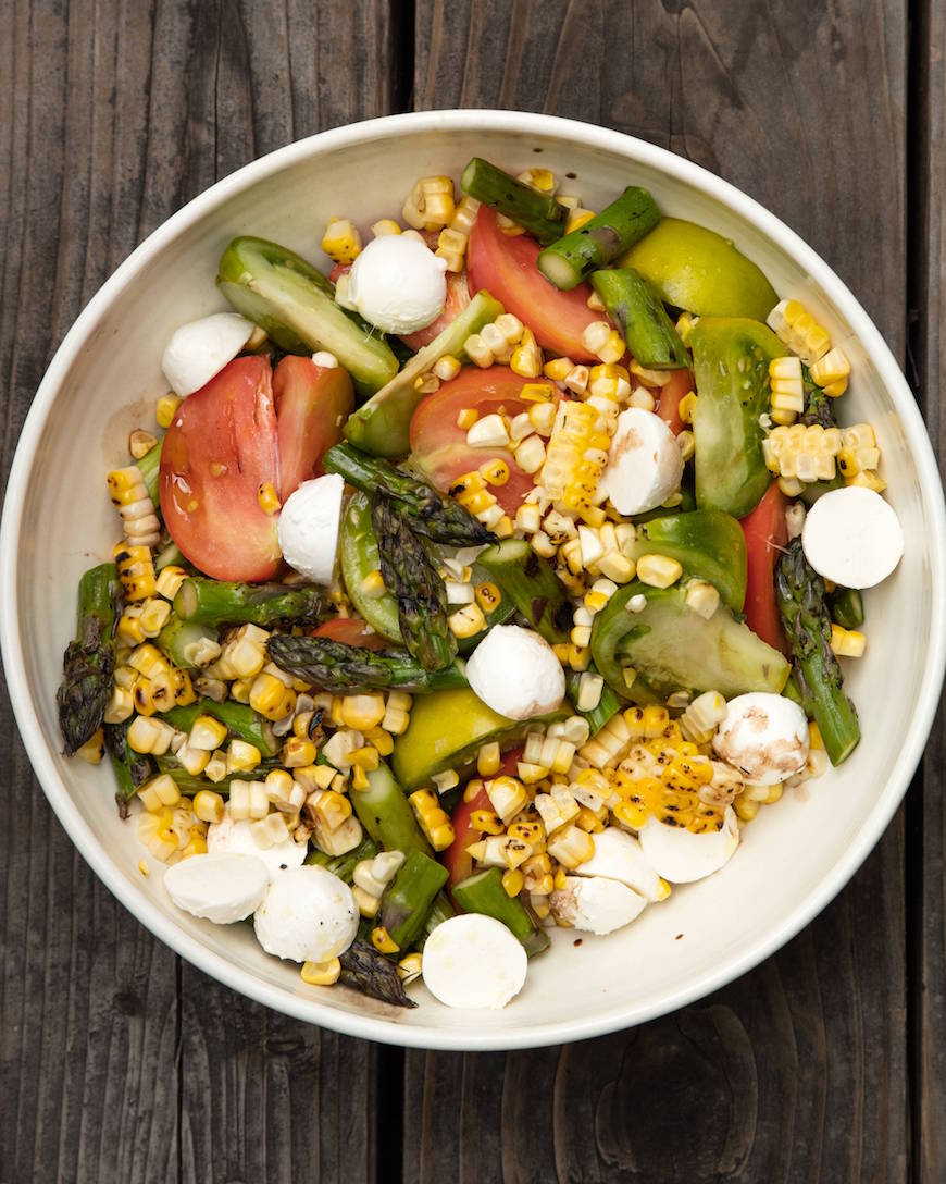 Asparagus, Basil and Corn Salad from www.whatsgabycooking.com (@whatsgabycookin)