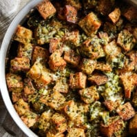 Rustin Herb Stuffing from www.whatsgabycooking.com (@whatsgabycookin)