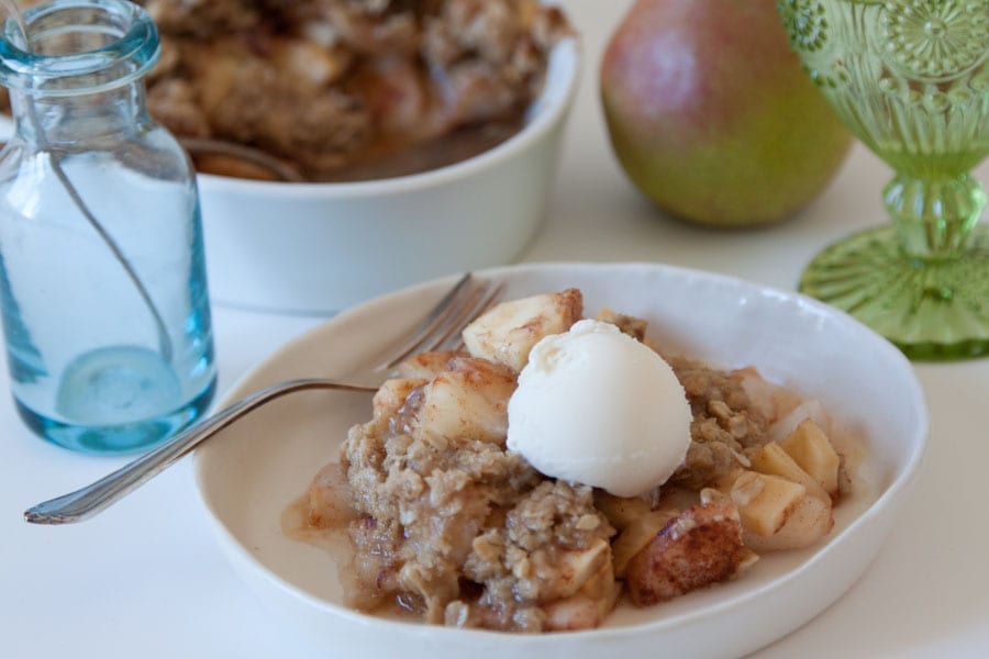 Apple & Pear Crisp with Crystalized Ginger : What's Gaby Cooking