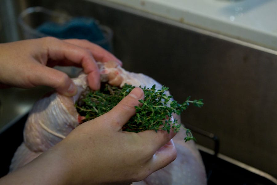 How to Prep, Season and Stuff a Turkey / What's Gaby Cooking