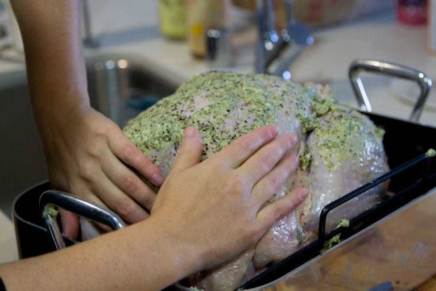 How to Prep, Season and Stuff a Turkey / What's Gaby Cooking