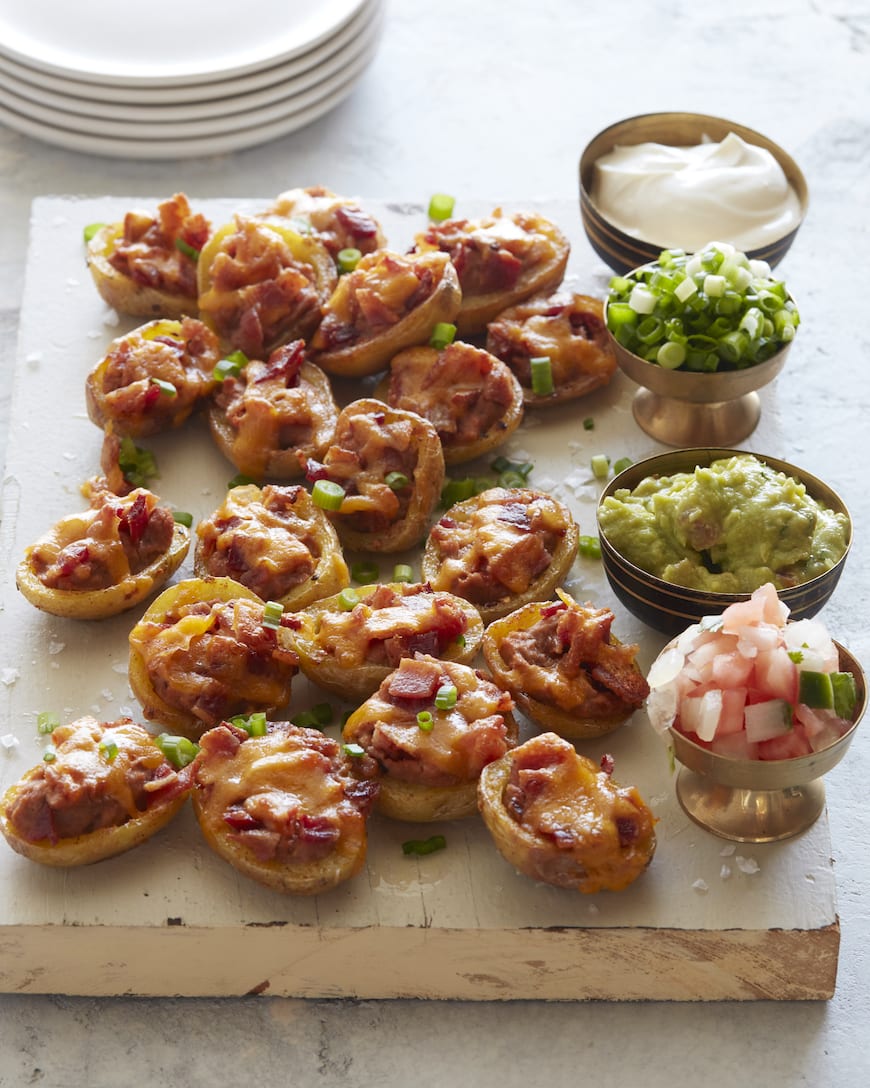 Nacho Loaded Potato Skins from www.whatsgabycooking.com (@whatsgabycookin)