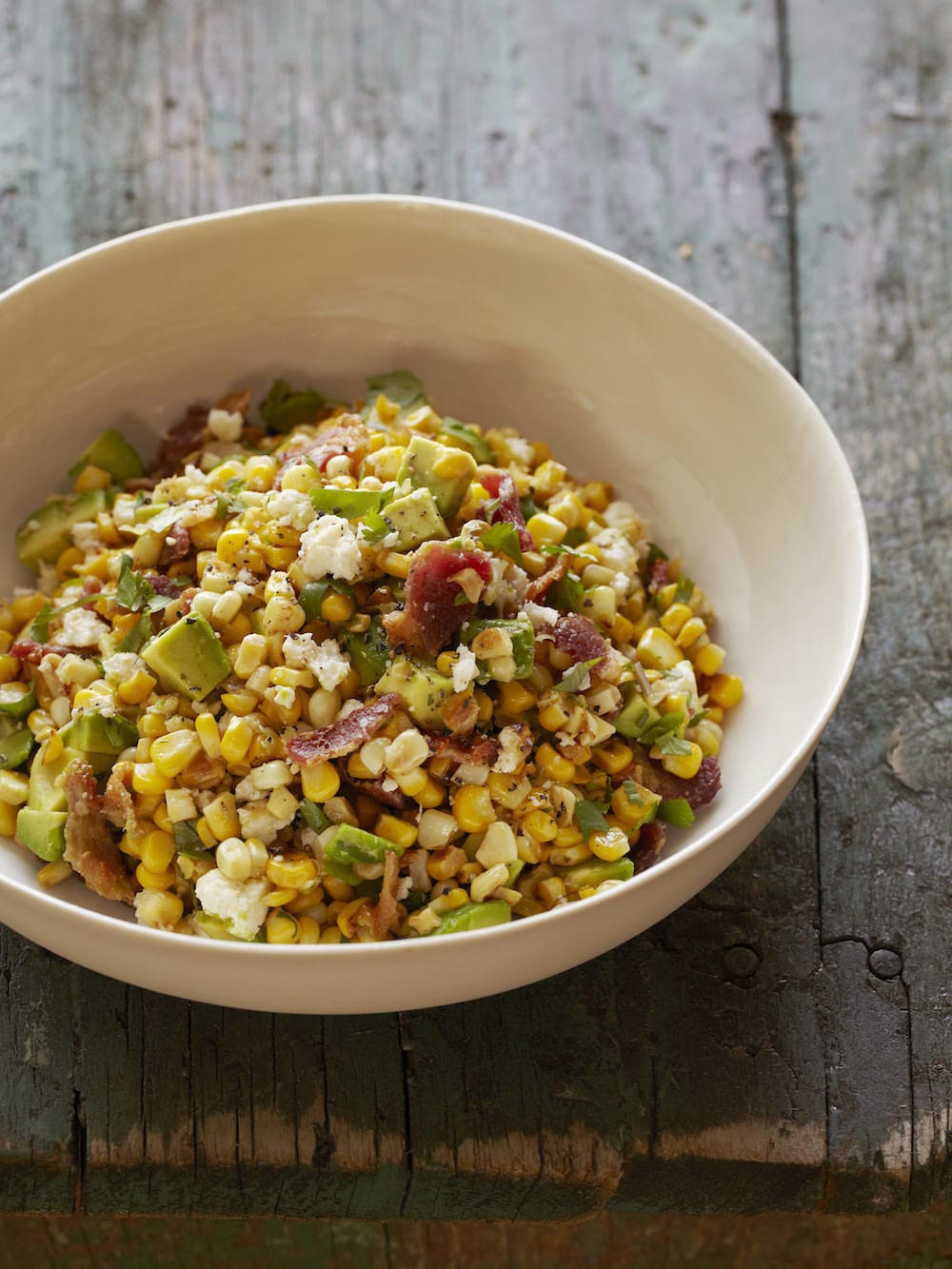 Avocado Bacon and Corn Salad from Absolutely Avocados by Gaby Dalkin