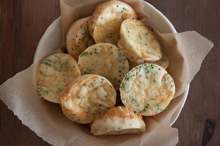 Cheddar Chive Popovers