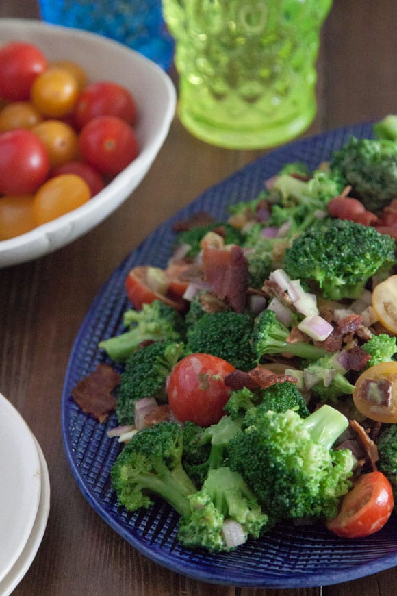 Broccoli Salad with Avocado and Bacon