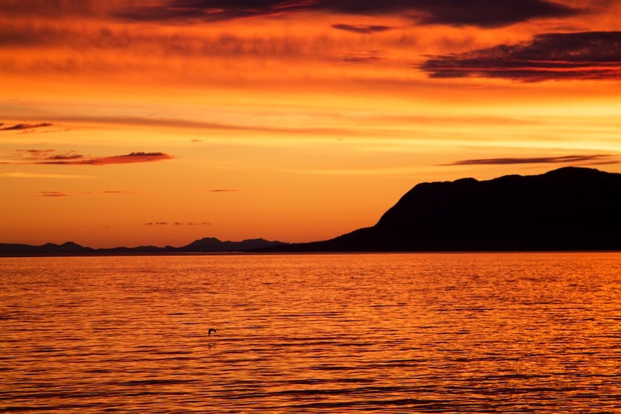 National Geographic Lindblad Alaskan Expedition Sunset