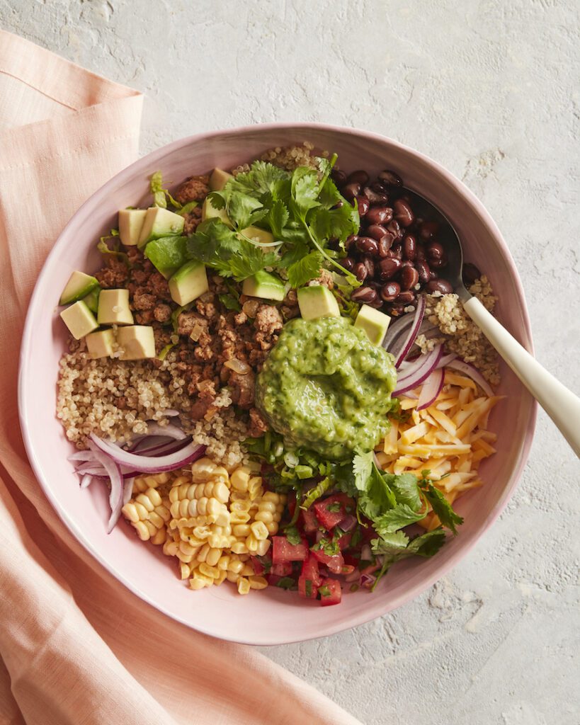 Quinoa Taco Bowl from www.whatsgabycooking.com (@whatsgabycookin)