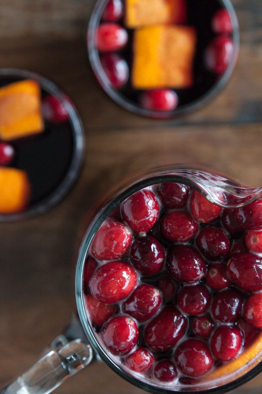 Cranberry Sangria | Perfect for the Holidays! 