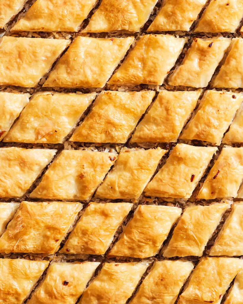 Coconut Chocolate Chip Baklava from www.whatsgabycooking.com (@whatsgabycookin)