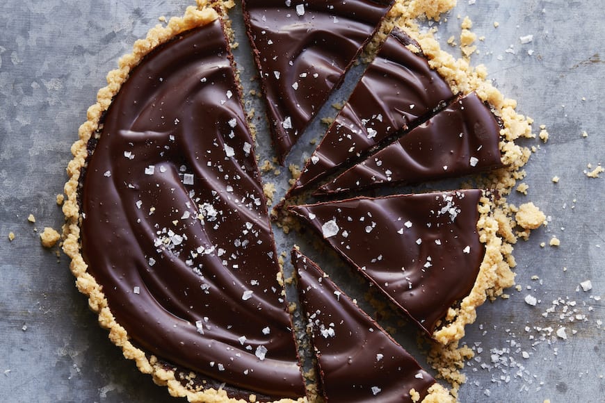 Salted Chocolate Tart with Kettle Chip Crust What's Gaby Cooking