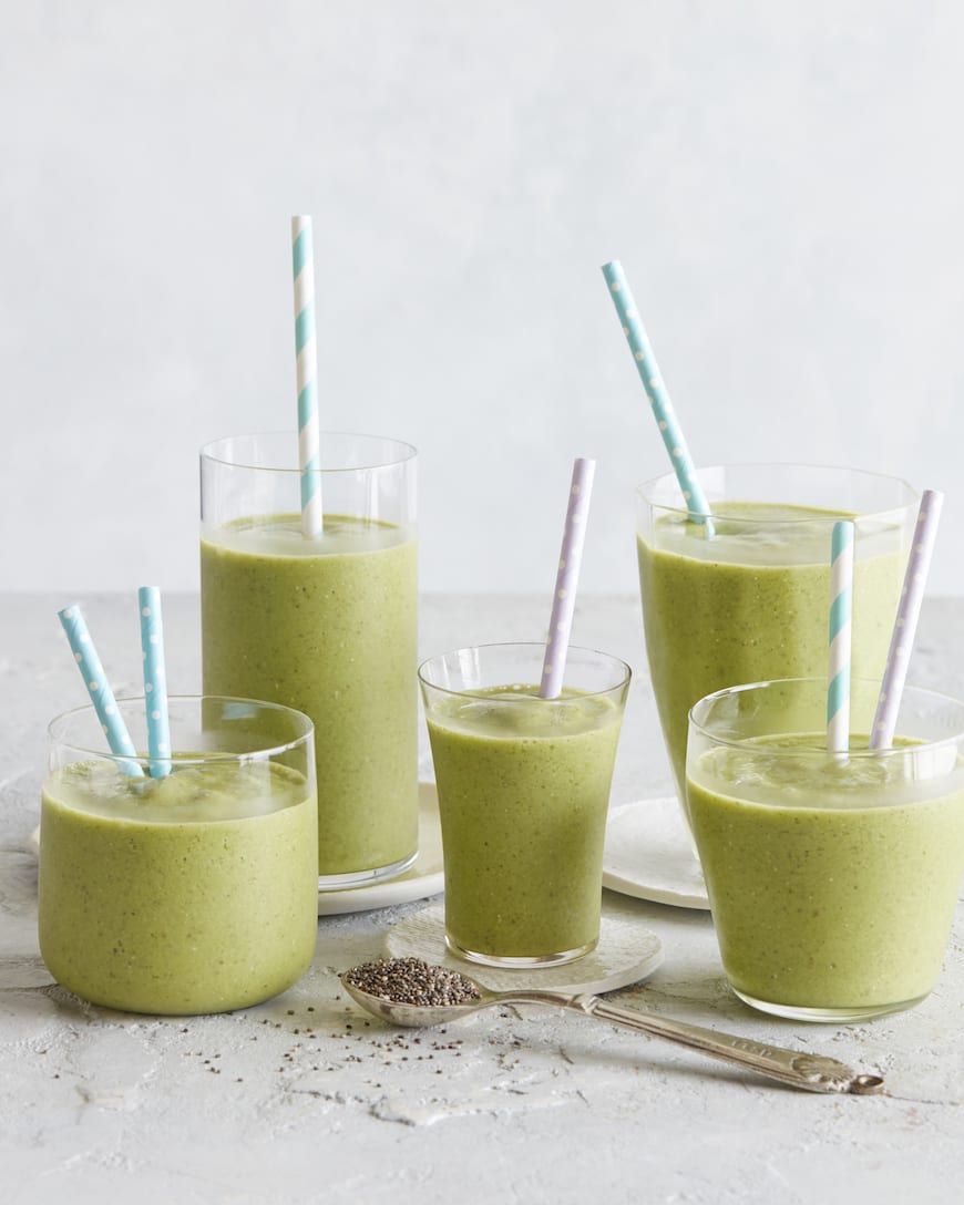 Banana Chia Spinach Smoothie from www.whatsgabycooking.com (@whatsgabycookin)