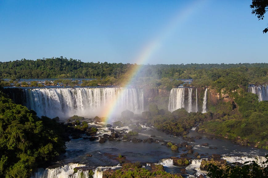 Rainbow over Iguassu Falls, Brazil