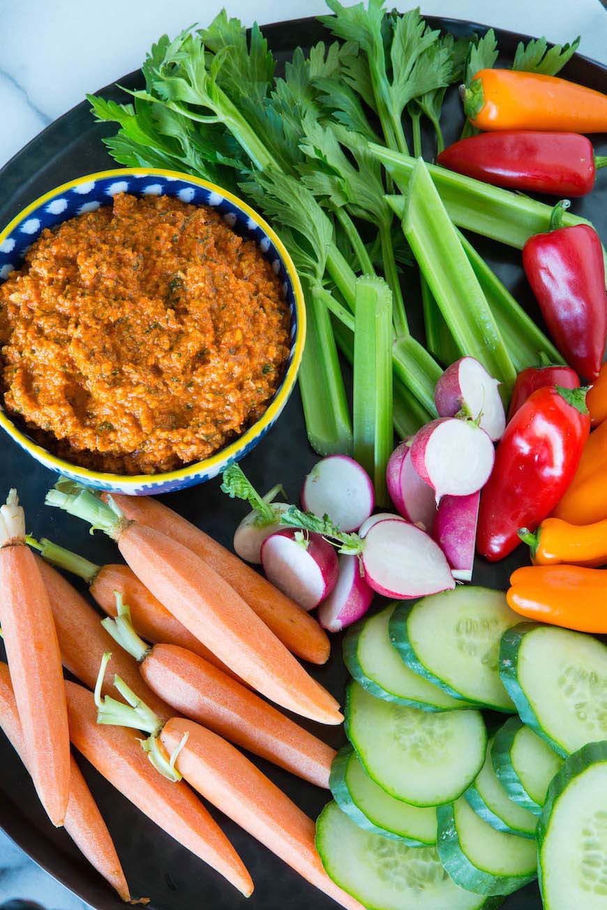 Toasted and Roasted Almond Romesco Dip