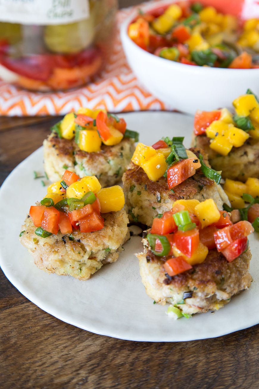 Crab Cakes with Mango Pepper Relish Recipe