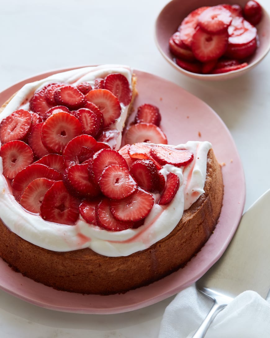 Gluten-Free Almond Cake with Strawberries