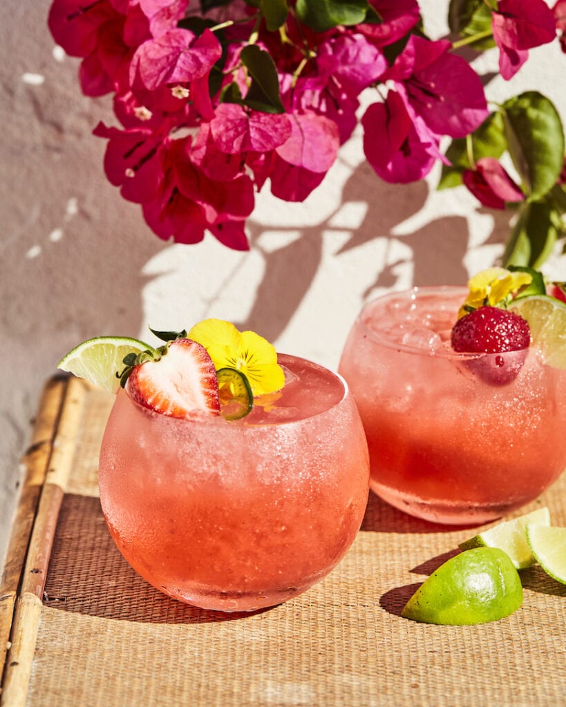 Strawberry Jalapeño Margaritas from www.whatsgabycooking.com (@whatsgabycookin)