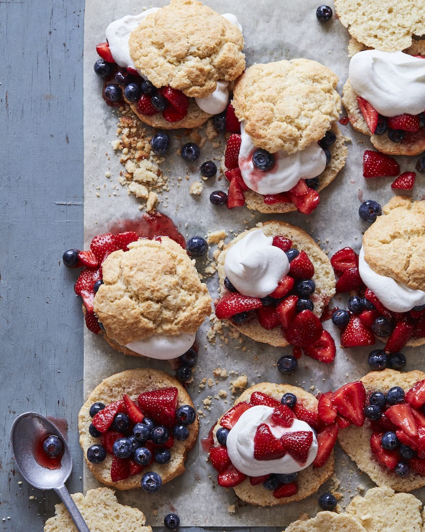 Strawberry Blueberry Shortcakes from www.whatsgabycooking.com (@whatsgabycookin)