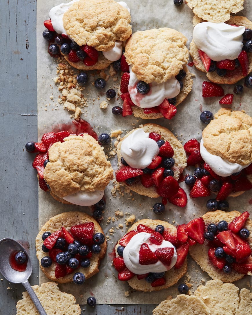 Strawberry Blueberry Shortcakes from www.whatsgabycooking.com (@whatsgabycookin)