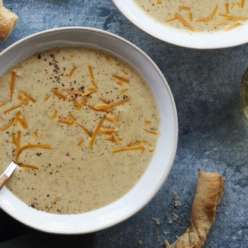 Broccoli Cheddar Soup from www.whatsgabycooking.com (@whatsgabycookin)