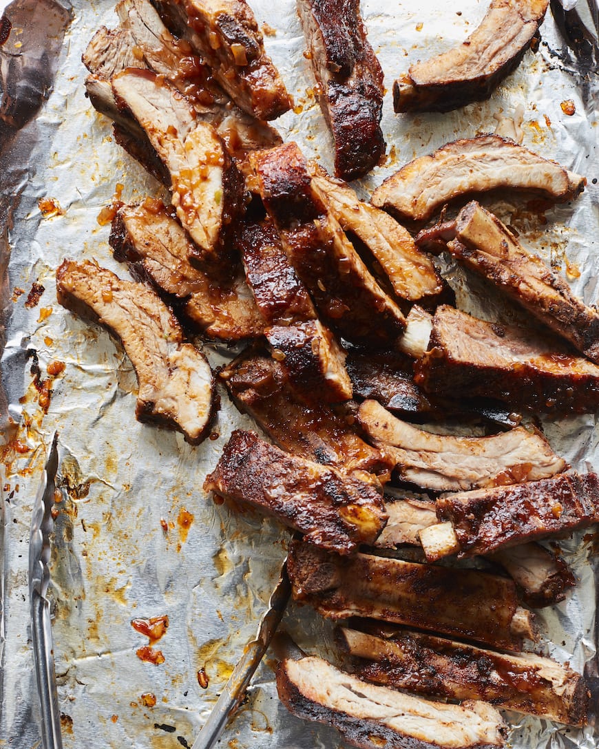 BBQ Baby Back Ribs with Mango Slaw from www.whatsgabycooking.com (@whatsgabycookin)