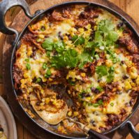 Skillet Chipotle Chicken Enchilada Bake from www.whatsgabycooking.com (@whatsgabycookin)