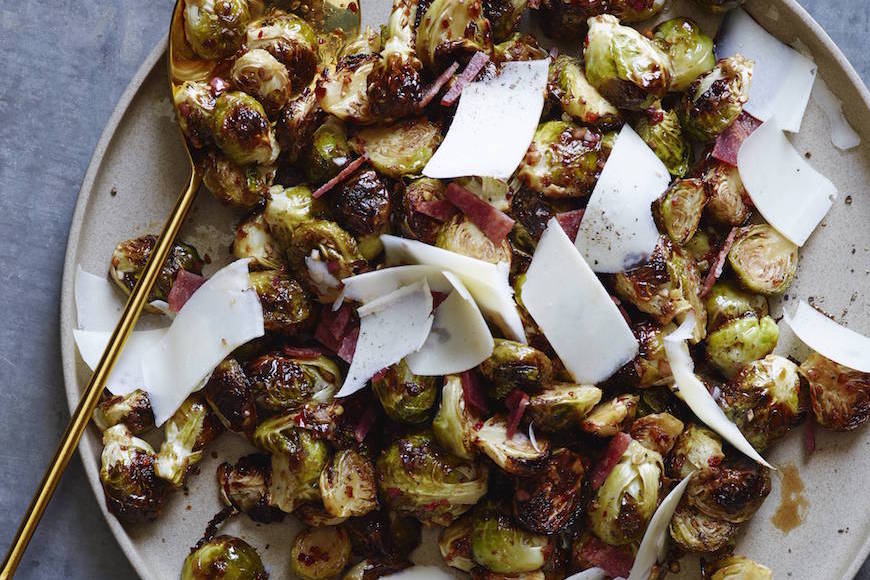 Brussels Sprouts with Warmed Turkey Bacon Vinaigrette-image
