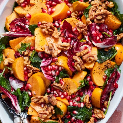 Persimmon Salad from www.whatsgabycooking.com (@whatsgabycookin)