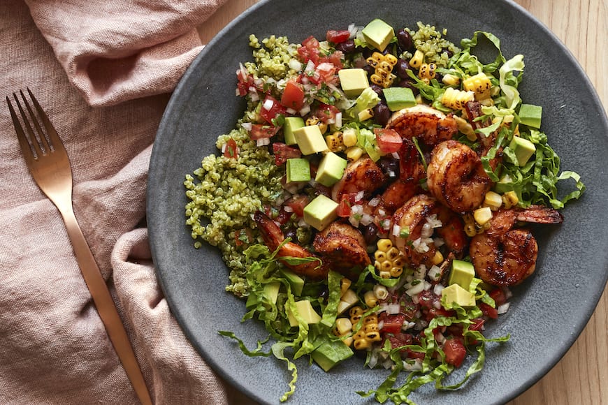 Avocado Shrimp Quinoa Bowls from www.whatsgabycooking.com (@whatsgabycookin)