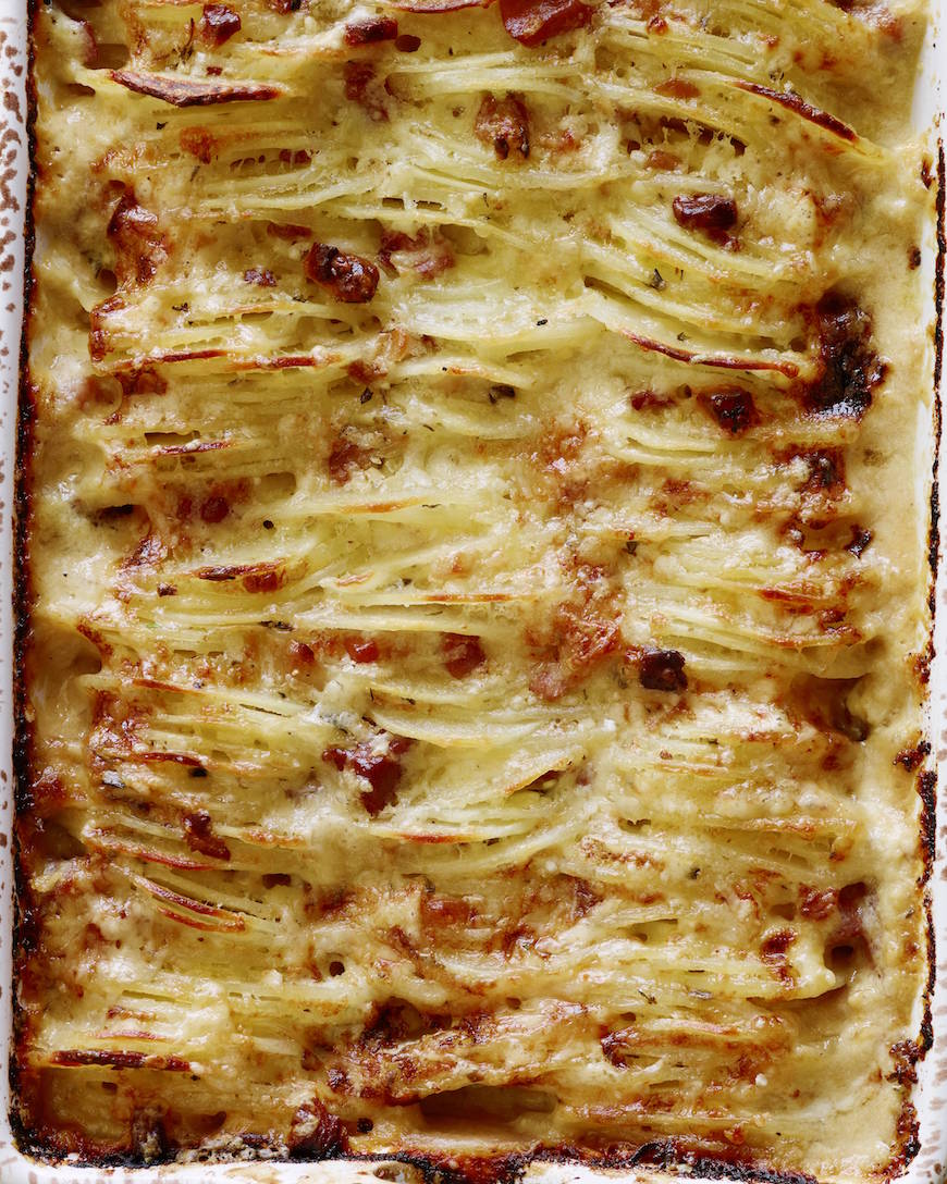 Hasselback Scalloped Potatoes from www.whatsgabycooking.com (@whatsgabycookin)