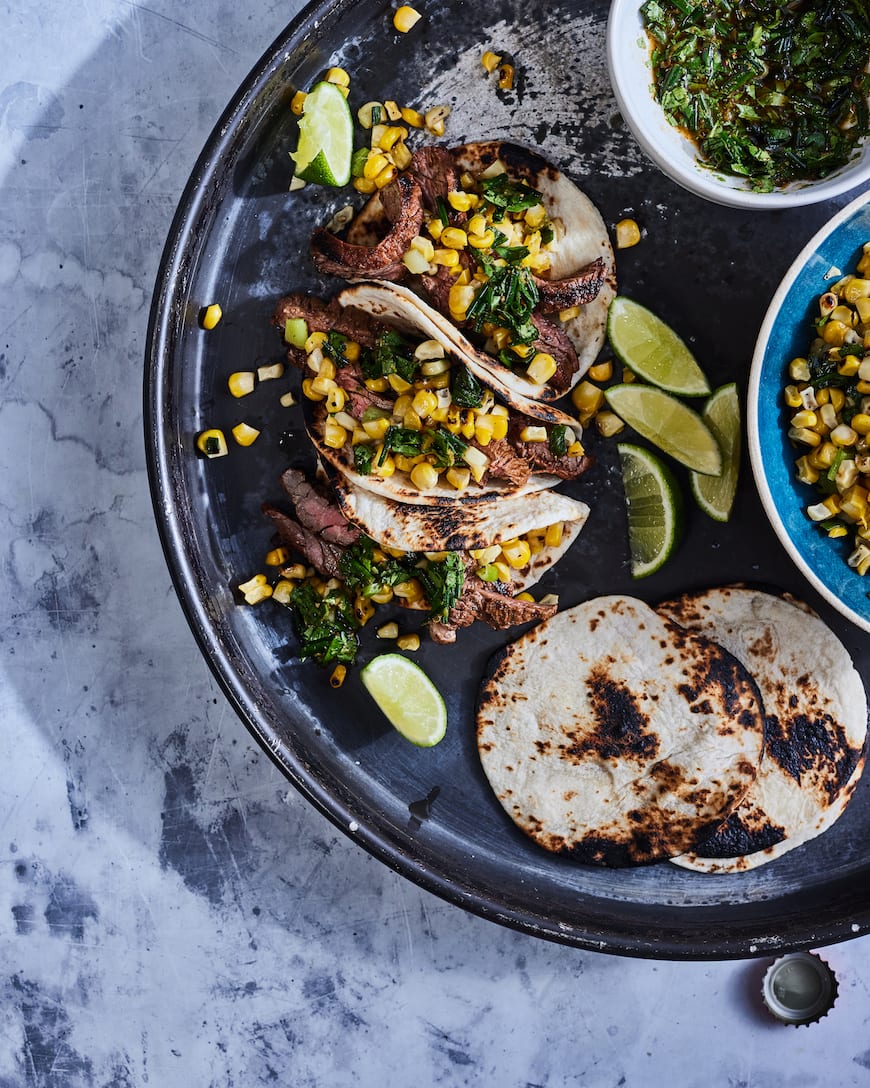 Steak Tacos with Corn Salsa What's Gaby Cooking