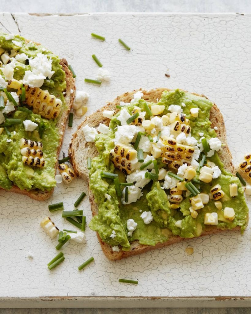 Charred Corn and Goat Cheese Avocado Toast What's Gaby Cooking