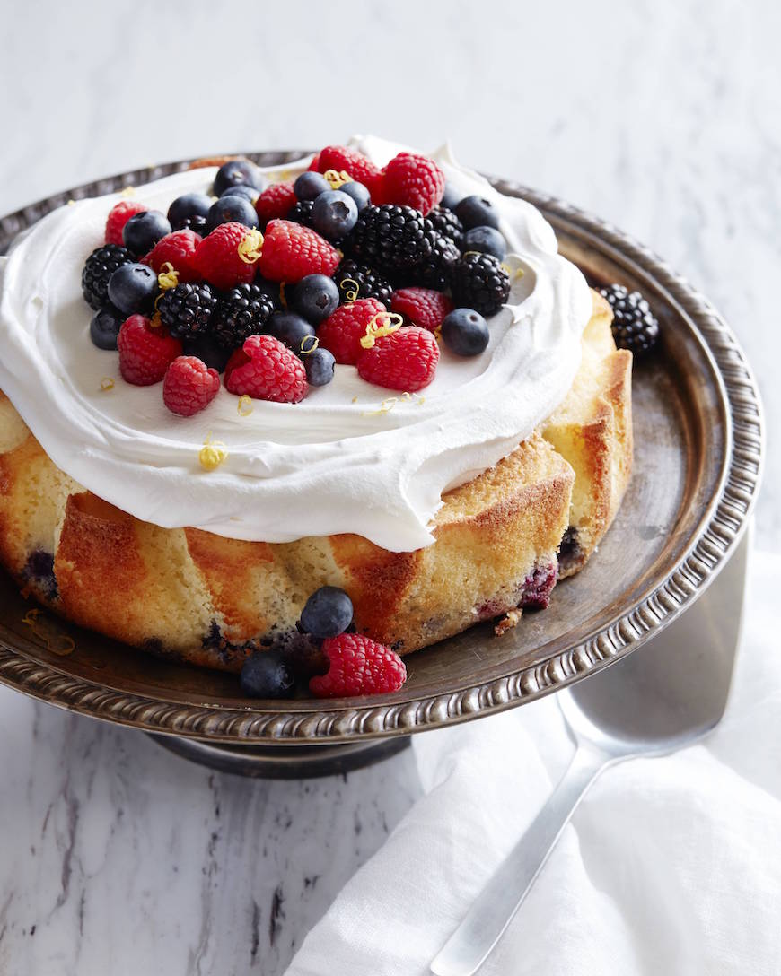 Mixed Berry Lemon Drenched Cake from www.whatsgabycooking.com (@whatsgabycookin)