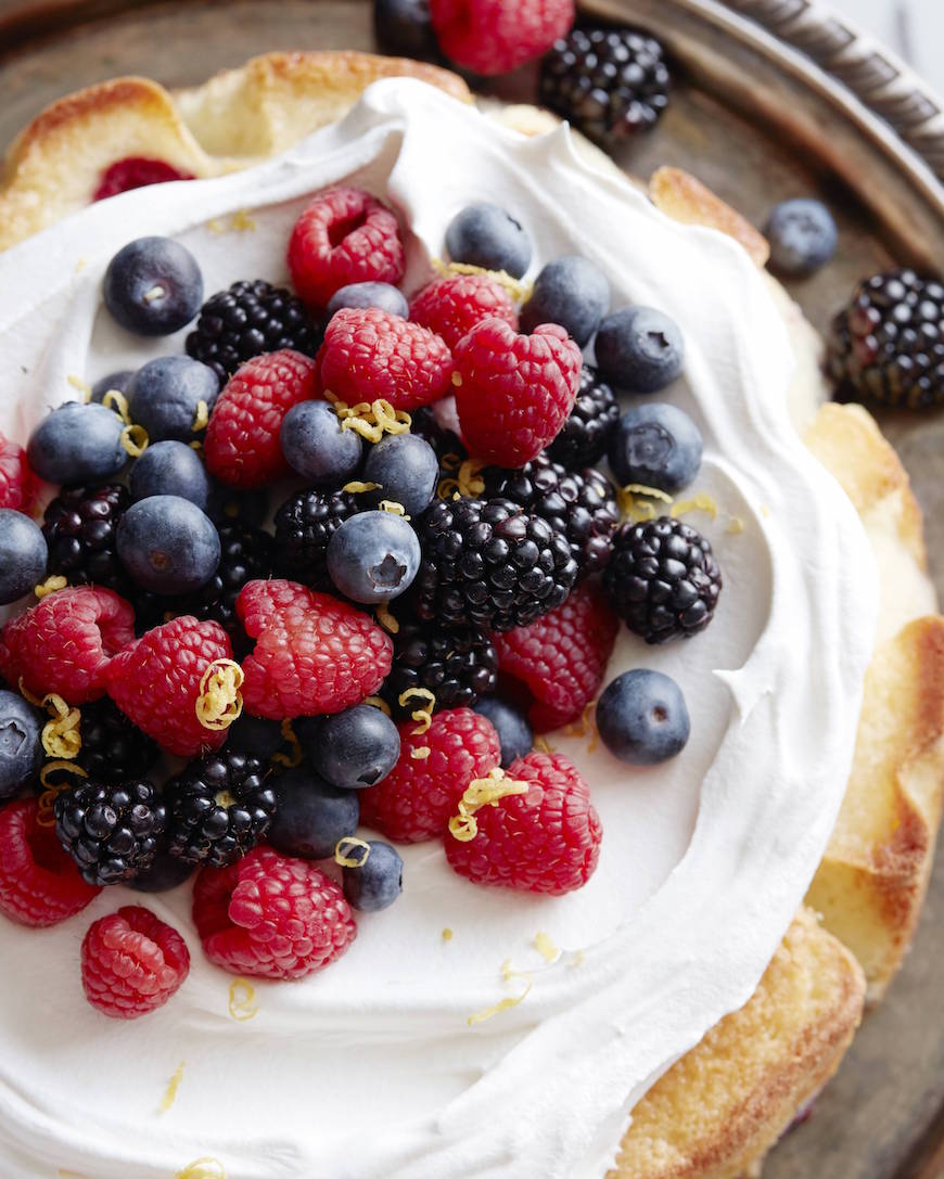 Mixed Berry Lemon Drenched Cake from www.whatsgabycooking.com (@whatsgabycookin)