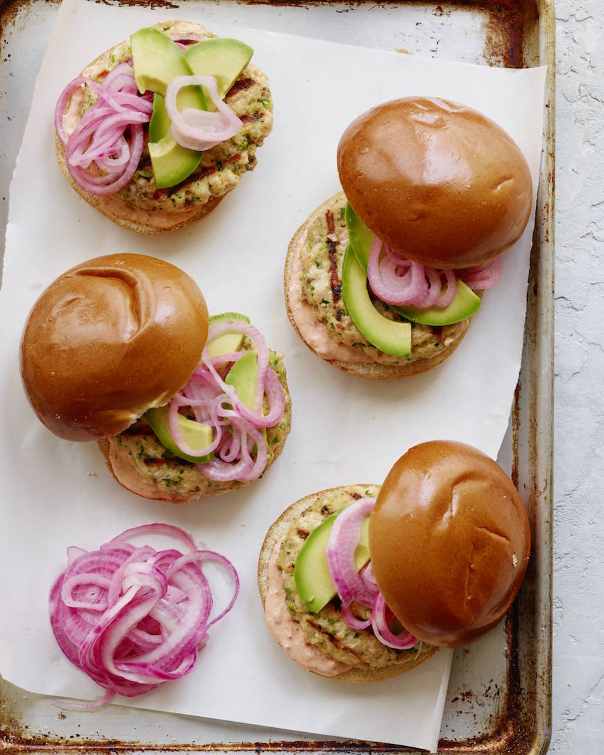 Spiced Salmon Burgers