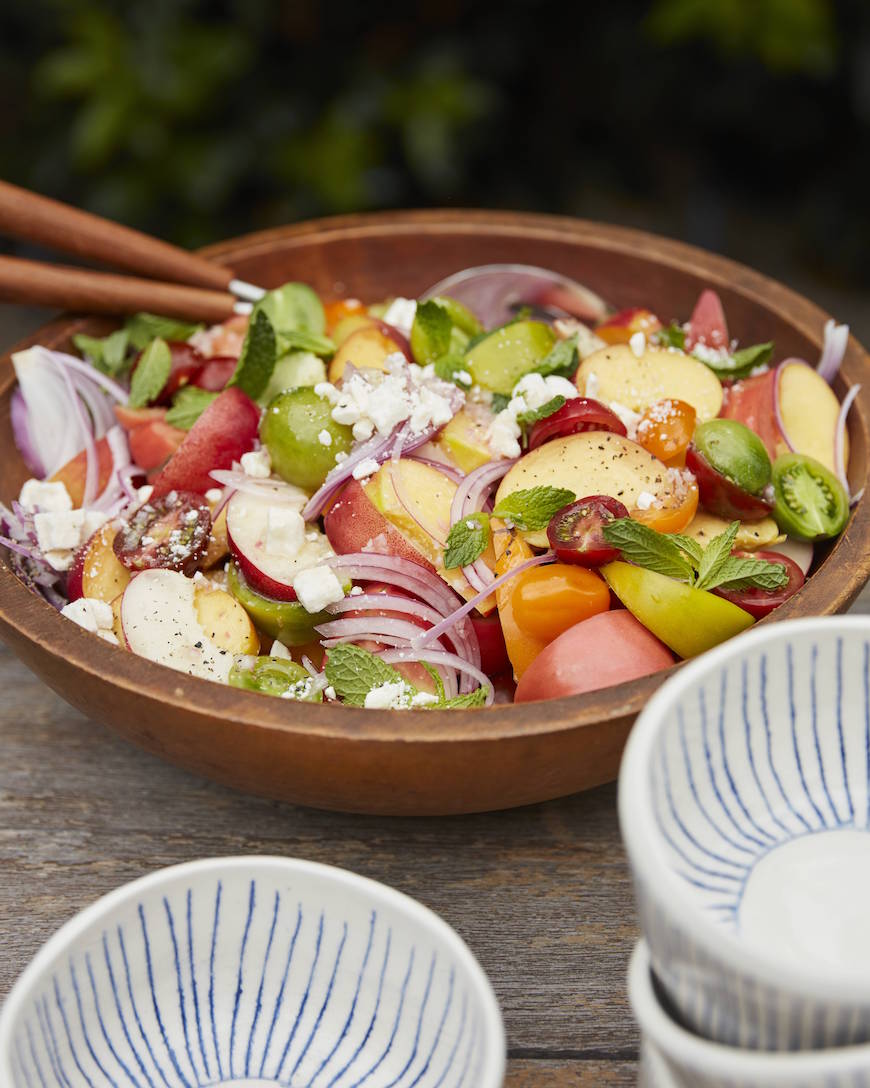 Summer Stone Fruit Salad from www.whatsgabycooking.com (@whatsgabycookin)