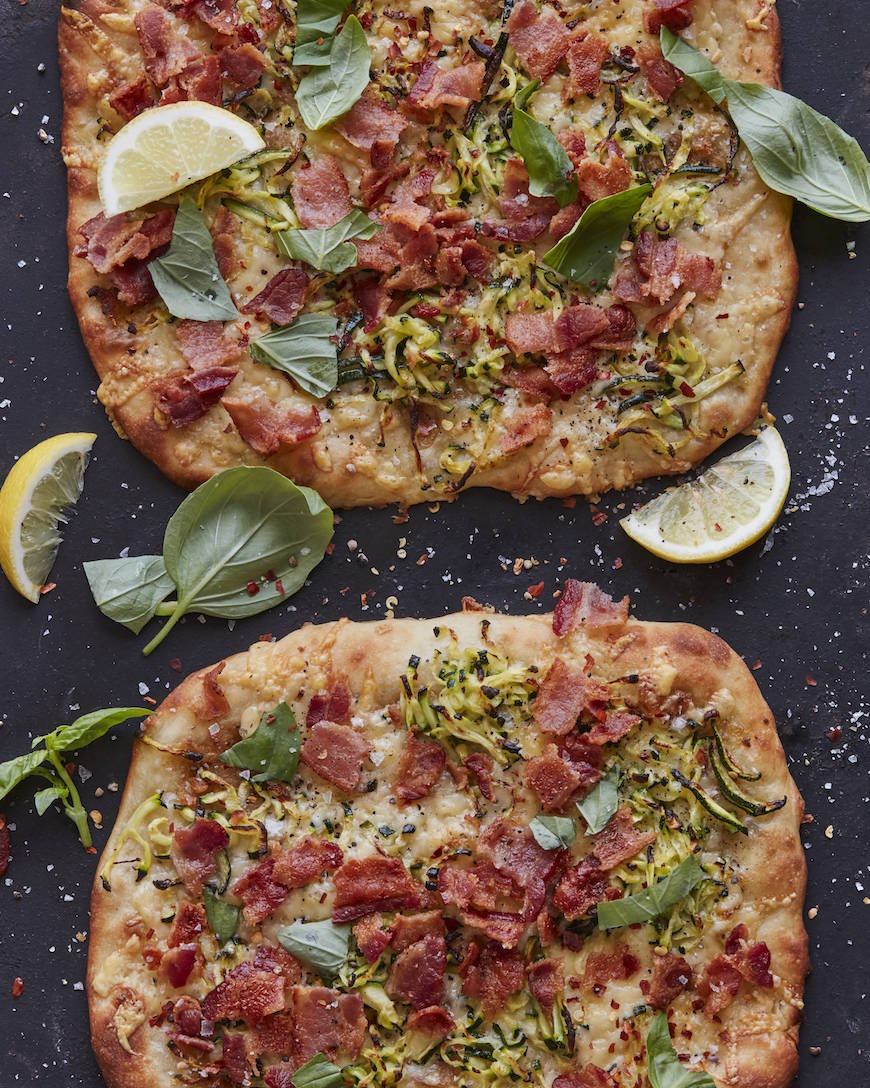 Roman Zucchini Parrano Pizza from www.whatsgabycooking.com (@whatsgabycookin)