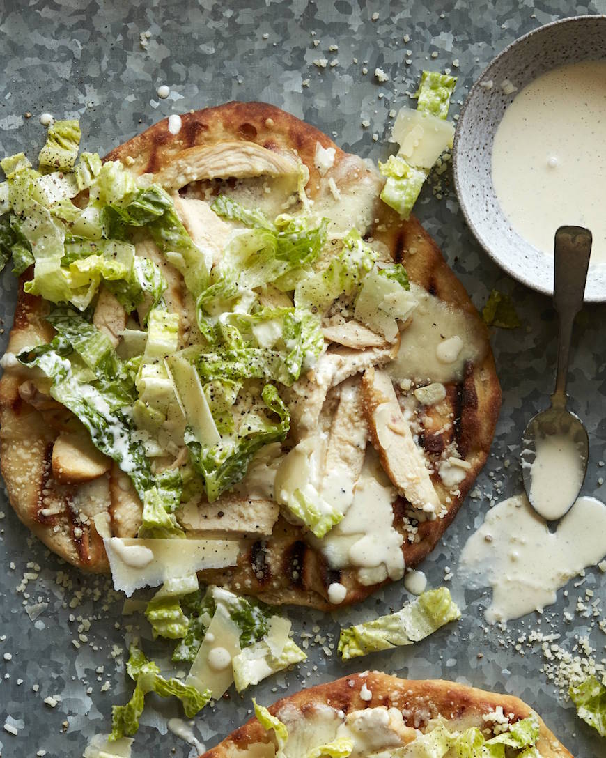 Chicken Caesar Salad Pizza