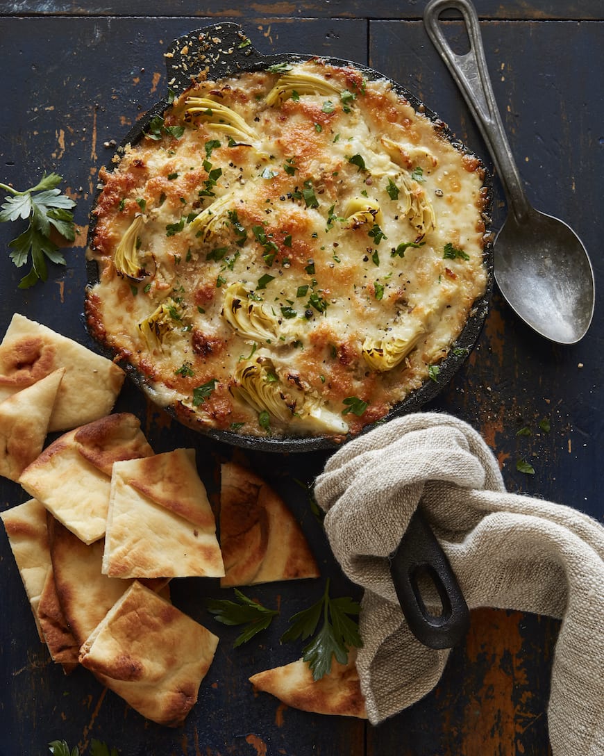 Cheesy Artichoke Dip from www.whatsgabycooking.com (@Whatsgabycookin)