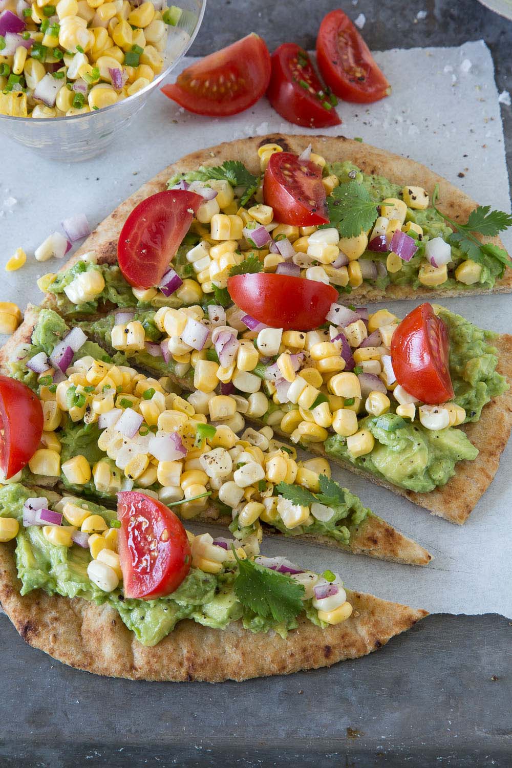 Southwestern Flatbread with Fresh Corn