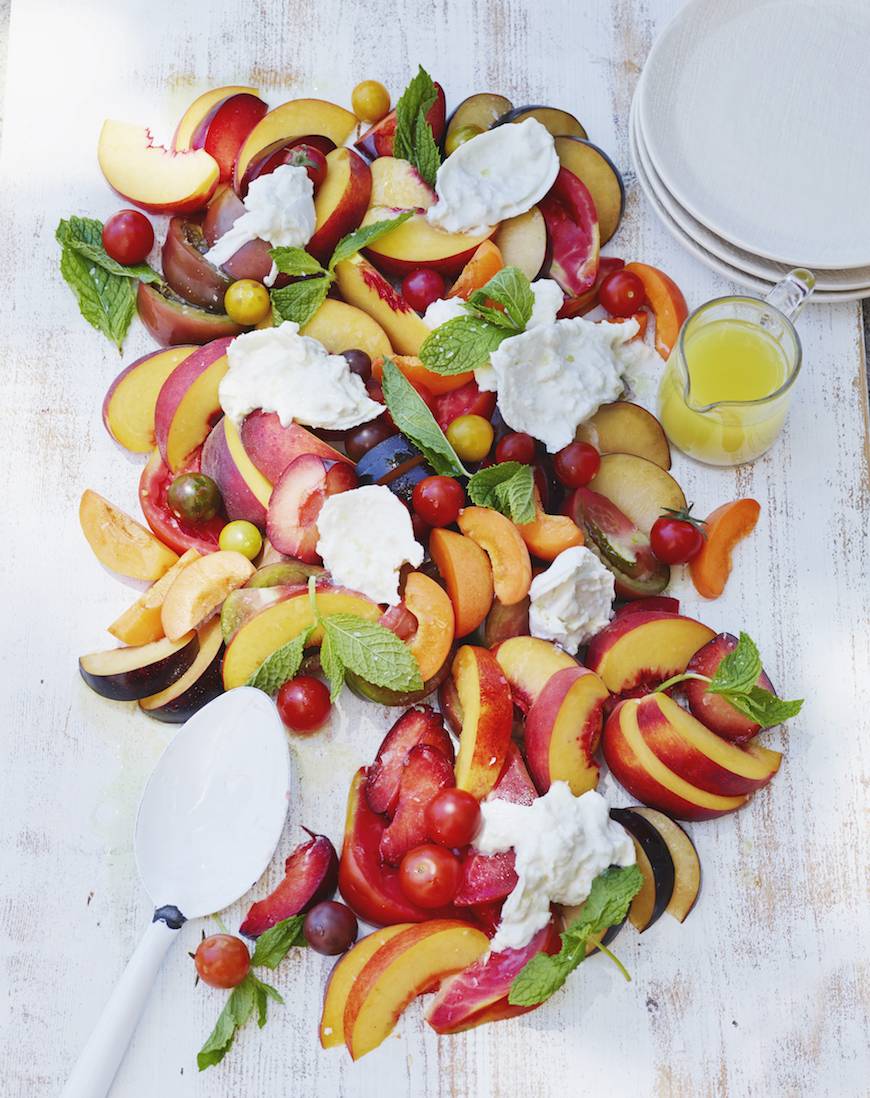 Stone Fruit and Burrata Salad