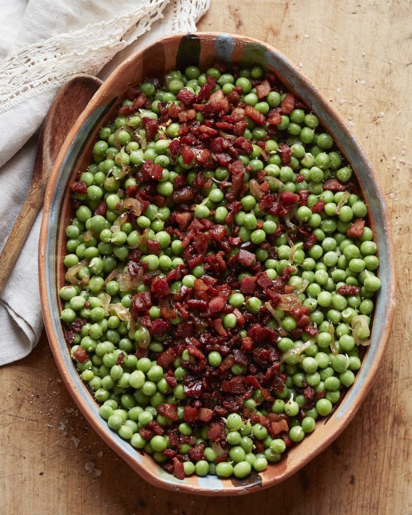 Peas and Pancetta with Lemon What's Gaby Cooking