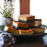 Chocolate Pumpkin Cheesecake from www.whatsgabycooking.com (@whatsgabycookin)