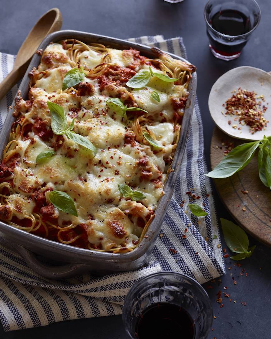 Turkey Spaghetti Bake from www.whatsgabycooking.com (@whatsgabycookin)