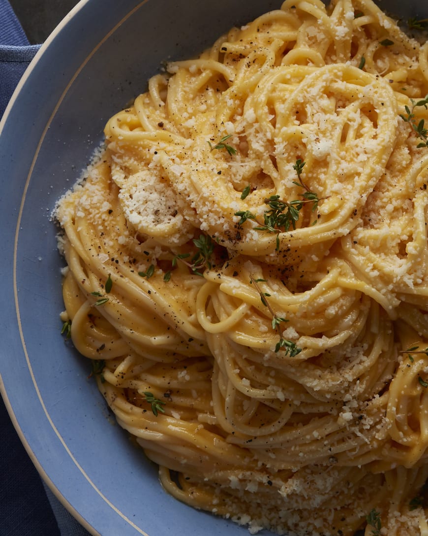 Butternut Squash Pasta // Part of the Valentine's Day Menu from www.whatsgabycooking.com (@whatsgabycookin)